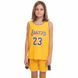 Форма баскетбольная детская NBA клуб Los Angeles Lakers 23 BA-0563 размер XL цвет белый-фиолетовый