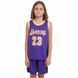 Форма баскетбольная детская NBA клуб Los Angeles Lakers 23 BA-0563 размер XL цвет белый-фиолетовый