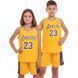 Форма баскетбольная детская NBA клуб Los Angeles Lakers 23 BA-0563 размер XL цвет белый-фиолетовый