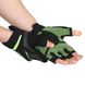 Перчатки для кроссфита, WorkOut зеленые BC-6305, L