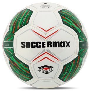 Мяч футбольный SOCCERMAX FB-4193 цвет белый-зеленый