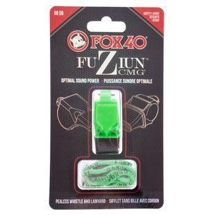 Свисток спортивный судейский пластиковый со шнурком FUZIUN CMG FOX40-FUZIUN цвет салатовый