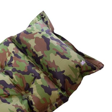 Самонадувной каремат-матрас с подушкой (коврикк надувной) TY-0560, Камуфляж