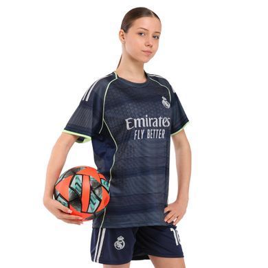 Форма футбольная детская с символикой футбольного клуба REAL MADRID MBAPPE 10 гостевая 2026 Zelart CO-7340 размер 20, рост 125-130 цвет темно-синий