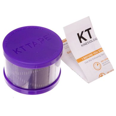 Кинезио тейп преднарезанный для лица и тела Kinesio tape KTTP ORIGINAL Zelart BC-4784 20 штук фиолетовый