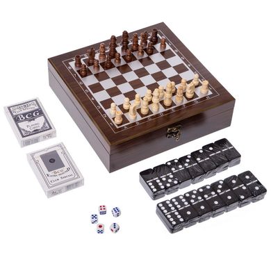 Набор 3 в 1 шахматы, домино, карты W2620-H