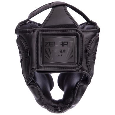 Шлем для бокса с полной защитой черный PU Zelart BO-7041