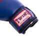 Перчатки для бокса FISTRAGE кожаные на липучке синие VL-6631, 10 унций