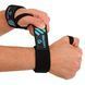 Бинты кистевые для жима LIFTING WRIST WRAPS LiveUp LP8702 2штуки черный-синий