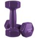 Гантели виниловые IronMaster 2 шт по 3 кг IR92022-23, Фиолетовый