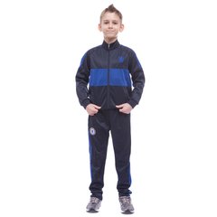 Тренировочный костюм для футбола детский CHELSEA LD-6132K-CH, рост 125-135 Темно-синий