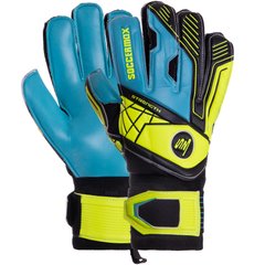 Вратарские перчатки с защитой пальцев SOCCERMAX GK-012, 10