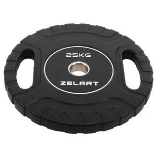 Блины диски CPU покрытие 2 Handle металлическая втулка Zelart TA-3438-25 &oslash;51мм 25кг черный