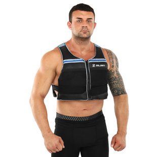 Жилет утяжелитель с регулируемым весом Record WEIGTH VEST XB9201 вес-0,5-10 кг черный