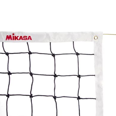 Сетка волейбольная узловая с тросом MIKASA 4,5мм, ячейка 12*12 см C-1417