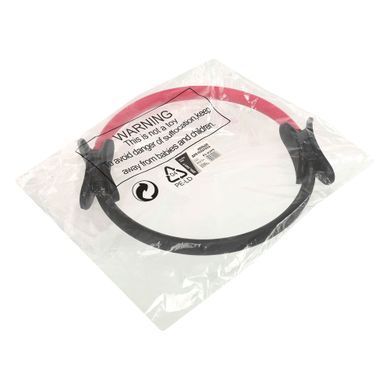 Кольцо для пилатеса и фитнеса с сопротивлением Magic Circle Record FI-6399 черный-розовый