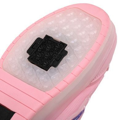 Роликові кросівки з підсвічуванням LED на двох колесах Zelart OB-4625 розмір 32 колір рожевий-фіолетовий