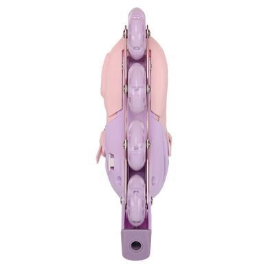 Роликовые коньки раздвижные FEI BAO SK-318 размер S (31-34) цвет розовый