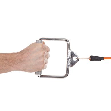 Рукоятка для тренажера одиночна ручка для тяги закрита з насічкою 15 x 13 см TA-5137