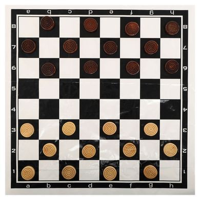 Шашки с виниловым игровым полем Zelart 3107-29
