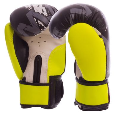 Перчатки боксерские PVC на липучке TWINS TW-2206 салатовые, 8 унций
