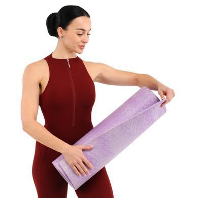Килимок для фітнесу та спорту EVA Zelart FI-8546 колір синій