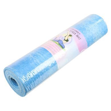 Килимок для фітнесу та спорту EVA Zelart FI-8546 колір синій