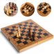 Шахи, шашки, нарди 3 в 1 (29x29см) бамбукові B-3116