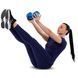 Гантель для фитнеса с TPU покрытием Zelart Jelly Urethane Coated Dumbbells TA-2946-12_5LB цвет синий