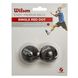 Мяч для сквоша WILSON STAFF SQUASH 2 BALL RED DOT WRT617700 2шт черный