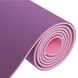 Коврик для фитнеса и йоги TPE+TC 6мм двухслойный SP-Planeta FI-3046, Фиолетовый-розовый