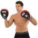Лапа боксерская изогнутая тренировочная Кожвинил BOXER 2011-01 цвет черный-синий