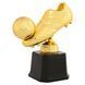 Фигура наградная спортивная Zelart Бутса с мячом JZ2227C высота 15см золото