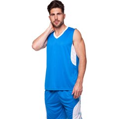 Баскетбольная форма мужская Lingo Star голубая LD-8093, 160-165 см