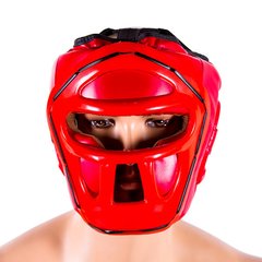 Шлем для борьбы с маской красный VENUM VM-5010