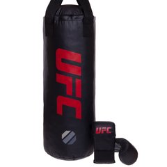 Дитячий боксерський набір (рукавички+мішок) h-60 см UFC MMA UHY-75155, Черный