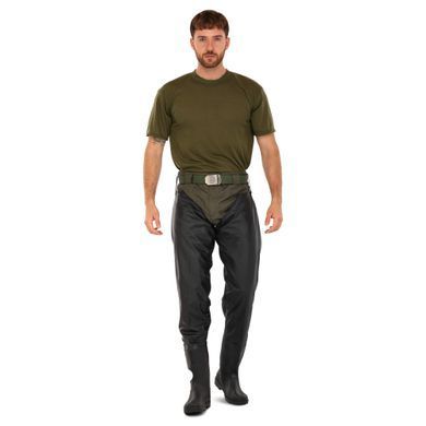 Высокие рыбацкие сапоги-заброды Zelart TY-9863 размер 45 цвет черный