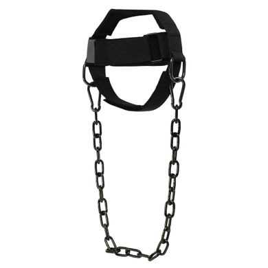 Упряжь тренажер для тренировки мышц шеи NECK HARNESS EZOUS N-06 черный