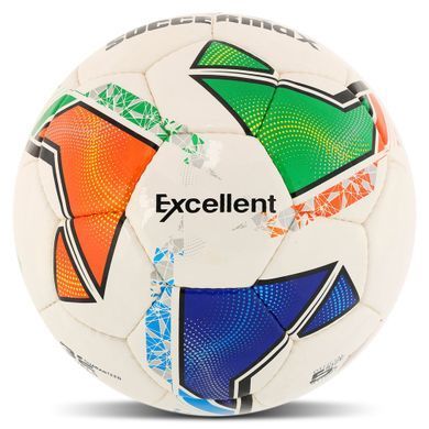 М'яч футбольний SOCCERMAX FB-9495 колір білий-жовтий-синій