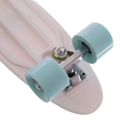 Скейт пластиковый 55х14,5см с рисунком Глаз пенниборд HB-13-2, Розовый