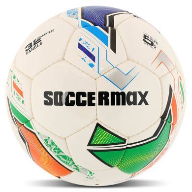 М'яч футбольний SOCCERMAX FB-9495 колір білий-жовтий-синій