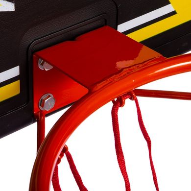 Баскетбольный щит с кольцом и сеткой 80x58 см S009F