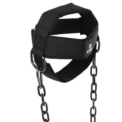 Упряжь тренажер для тренировки мышц шеи NECK HARNESS EZOUS N-06 черный