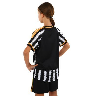 Форма футбольная детская с символикой футбольного клуба JUVENTUS домашняя 2024 Zelart CO-7193 размер XS-22, рост 116 цвет белый-черный