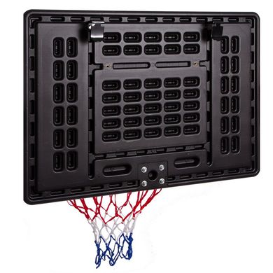 Баскетбольный щит с кольцом и сеткой 80x58 см S009F