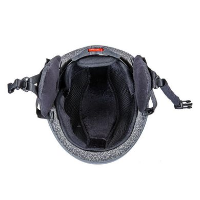Шлем горнолыжный с механизмом регулировки MS-6289 серый M (55-58)