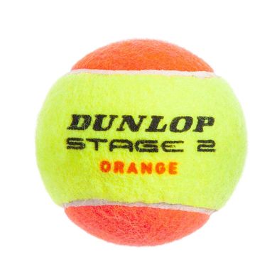 Мяч для большого тенниса DUNLOP STAGE 2 ORANGE (3шт) 602205