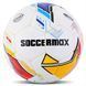 М'яч футбольний SOCCERMAX FB-9495 колір білий-жовтий-синій