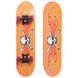 Скейтборд Mini в сборе (роликовая доска) 60х15х1,2см SK-4932, Оранжевый