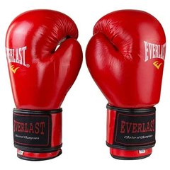 Перчатки для бокса Everlast красные 8 унций Ev-3Strap8
